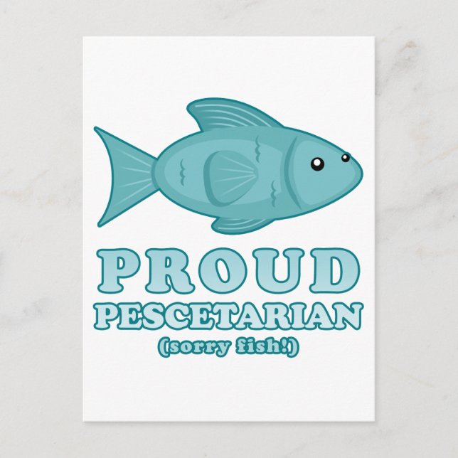 Proud Pescetarian Postkarte (Vorderseite)
