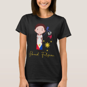 Proud Philippines Woman Filipina Pide Pinay Girl T-Shirt
