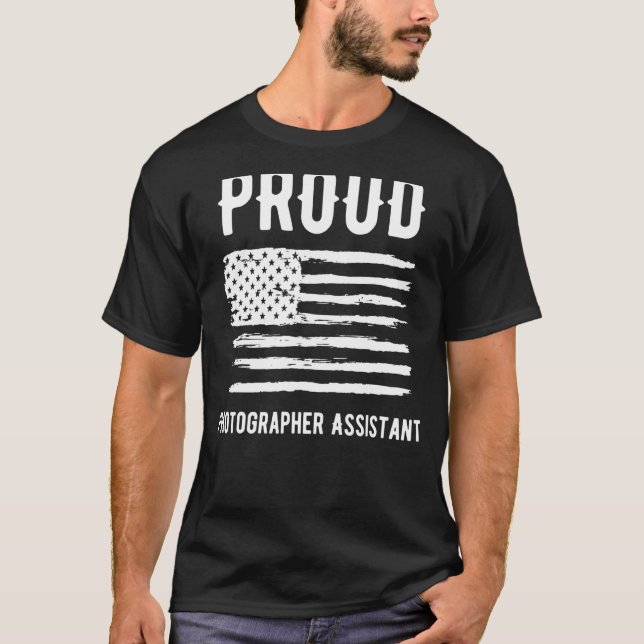 Proud Photographer Assistant Profession American F T-Shirt (Vorderseite)