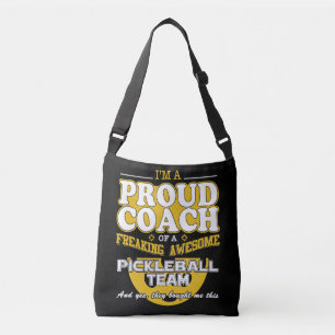 Proud Pickleball Coach Phantastisch Pickle Ball Te Tragetaschen Mit Langen Trägern