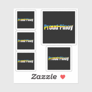 Proud Pinoy - philippinische Flagge Tagalog Aufkleber