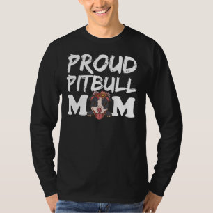 Proud Pitbull Mama Funny Pit Bull Mama Relaxen Fit T-Shirt