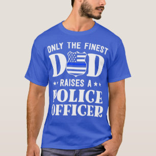 Proud Police Dad Police Officer Dad Gifts Thin Blu T-Shirt