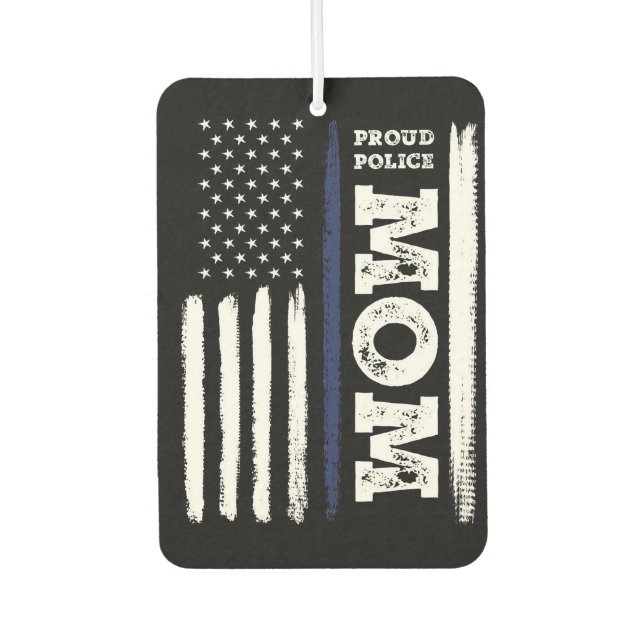 Proud Police Mama Autolufterfrischer (Vorderseite)