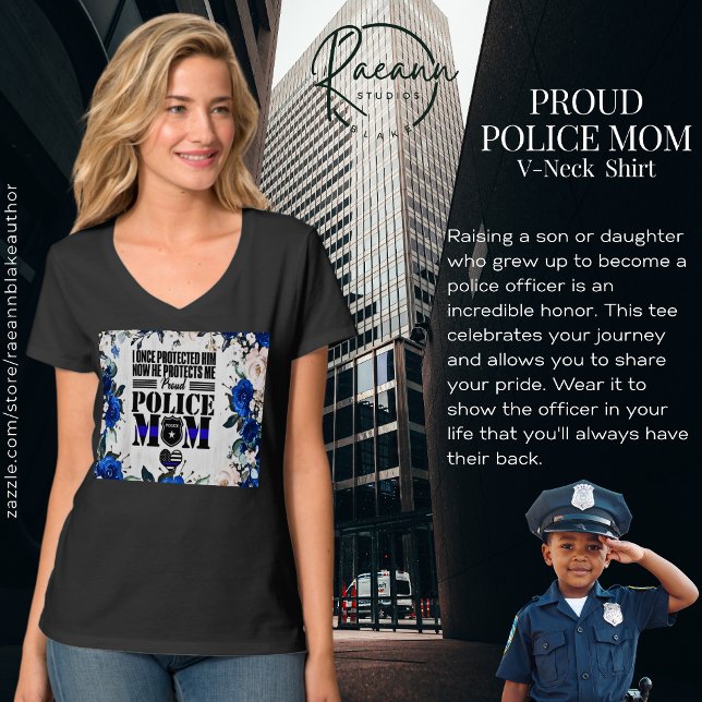 Proud Police Mama T - Shirt (Von Creator hochgeladen)