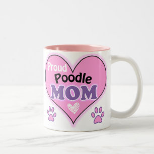 Proud Poodle Mama Zweifarbige Tasse