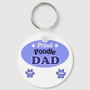 Proud Poodle Vater Schlüsselanhänger