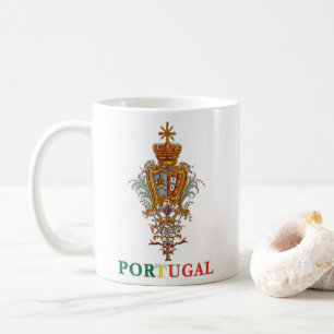 Proud Portugiesische Patriot Royal Coat of Arms Kaffeetasse