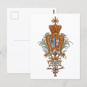 Proud Portugiesische Patriot Royal Coat of Arms Postkarte