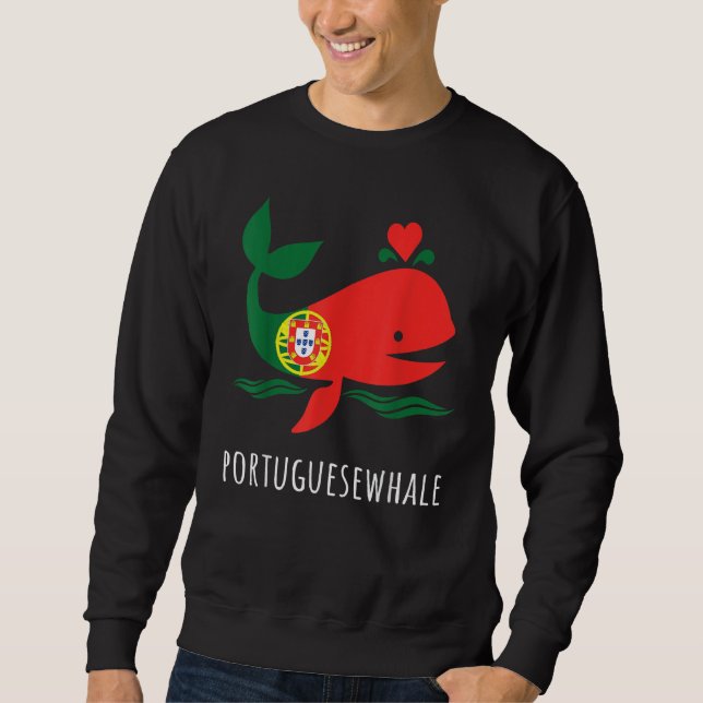 Proud Portuguese Portugal Flag Sweatshirt (Vorderseite)
