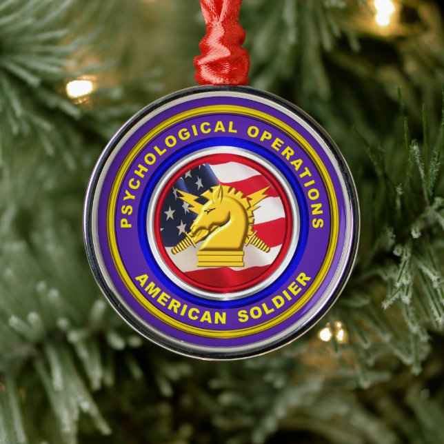 Proud Psychological Operations Veteran Christmas Ornament Aus Metall (Baum)