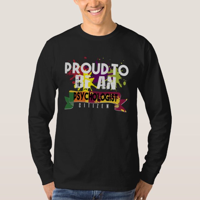 Proud psychologist citizen Profession career worke T-Shirt (Vorderseite)
