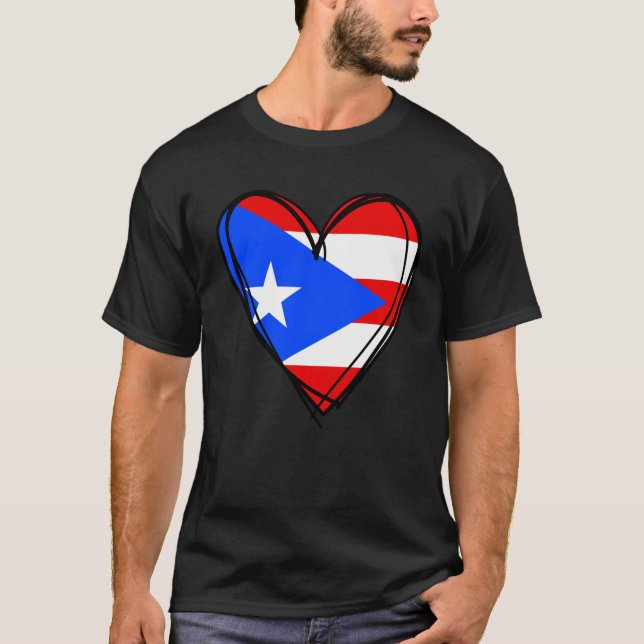Proud Puerto Rican Boy Girl Aunt Dad Puerto Rico F T-Shirt (Vorderseite)