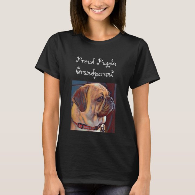 Proud Puggle Grandparent T-Shirt (Vorderseite)