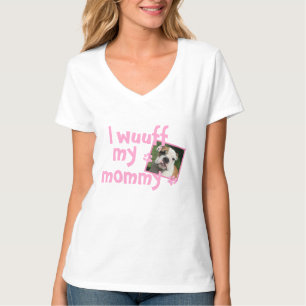 Proud Puppy Mama mit Foto T-Shirt