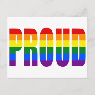 PROUD (Rainbow) Postkarte