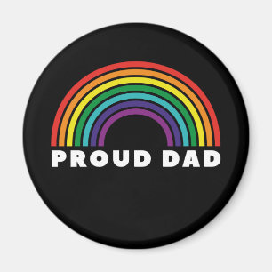 Proud Rainbow Vater Magnet