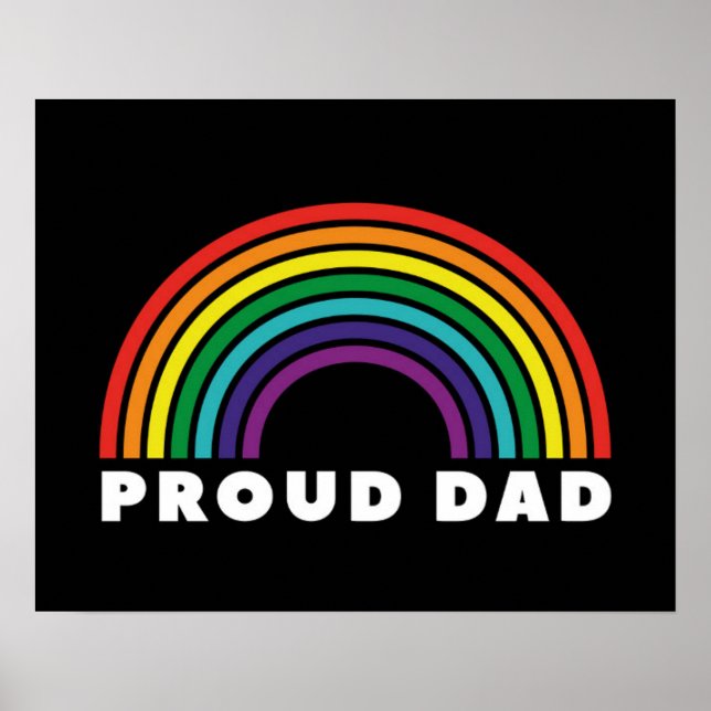 Proud Rainbow Vater Poster (Vorne)