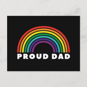 Proud Rainbow Vater Postkarte