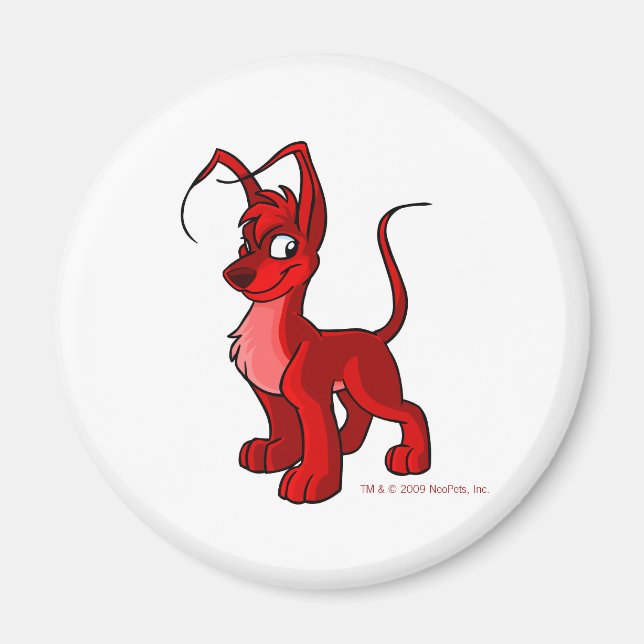 Proud red Gelert Magnet (Vorne)