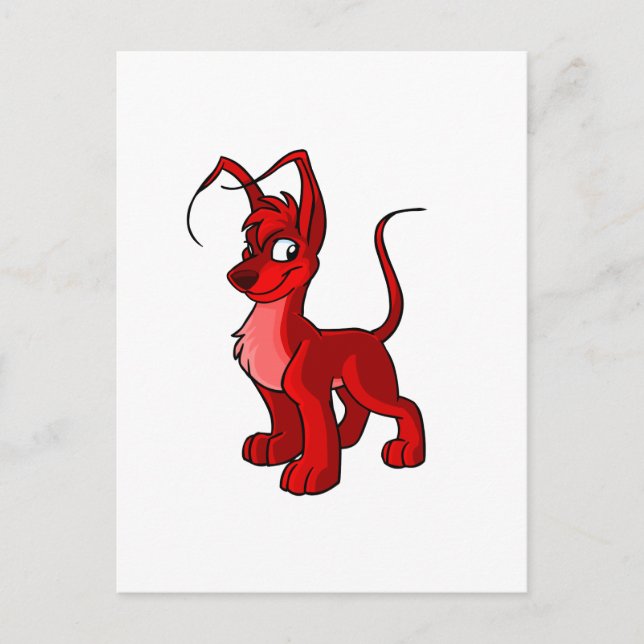 Proud red Gelert Postkarte (Vorderseite)