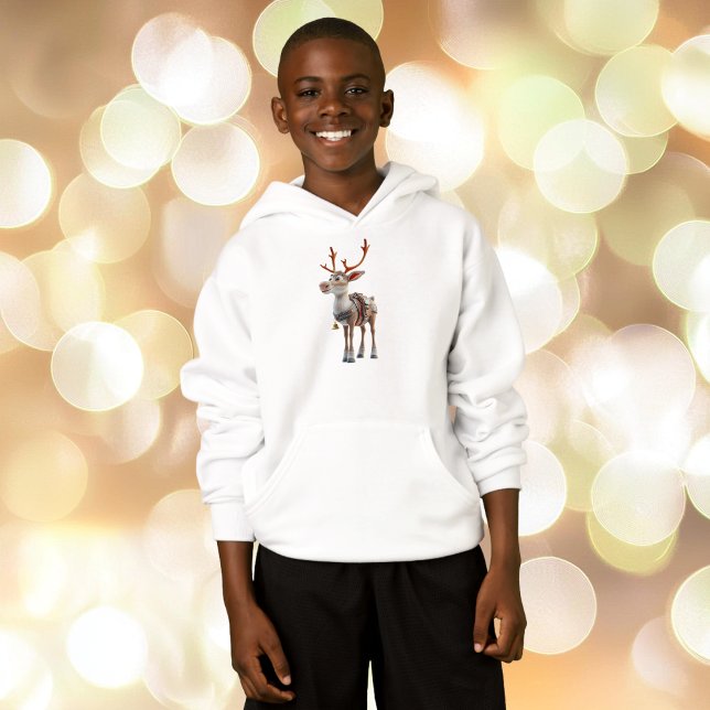 Proud Reindeer Boy's Hoodie (Von Creator hochgeladen)