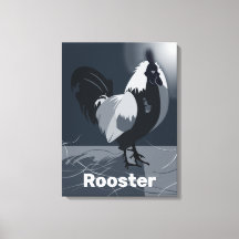 Proud Rooster Dark Blue Kitchen Wall Decke