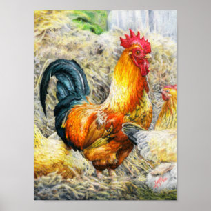 Proud Rooster Poster