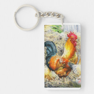 Proud Rooster Schlüsselanhänger