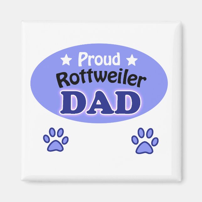 Proud Rottweiler dad Magnet (Vorne)