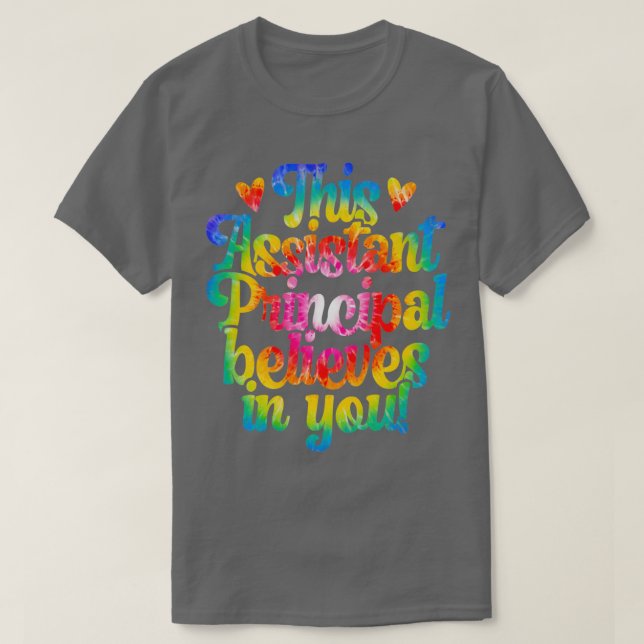 Proud School Assistant Principal Apprecision Gesch T-Shirt (Design vorne)