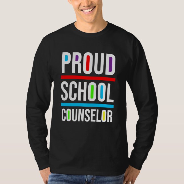 Proud School Counselor Africa Pride Black History  T-Shirt (Vorderseite)