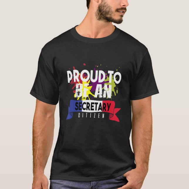 Proud Secretary Citizen Profession T-Shirt (Vorderseite)