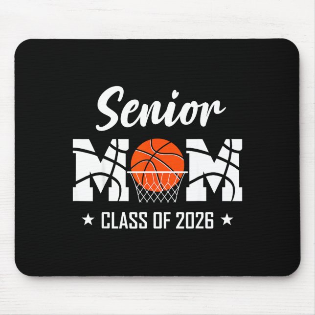 Proud senior basketball mom 2026 graduation  mousepad (Vorne)