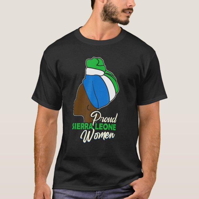 Proud Sierra Leone Women Sierra Leone T-Shirt (Vorderseite)
