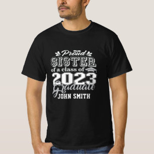 Proud SISTER einer Klasse von 2023 Graduate Modern T-Shirt