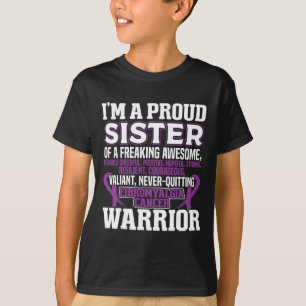Proud Sister Fibromyalgie Bewusstsein Ribbon Men W T-Shirt