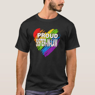 Proud Sister Law Lgbt Rainbow Gay Pride Women' T-Shirt