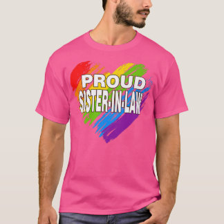 Proud SisterInLaw LGBT Rainbow Gay Pride Women's  T-Shirt