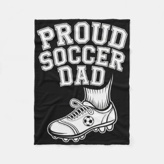 Proud Soccer Dad Cheerful Fan For Fathers _2  Fleecedecke