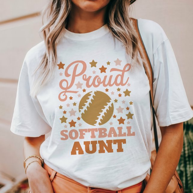 Proud Softball Tante T-Shirt (Von Creator hochgeladen)