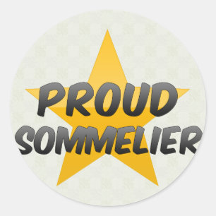 Proud Sommelier Runder Aufkleber