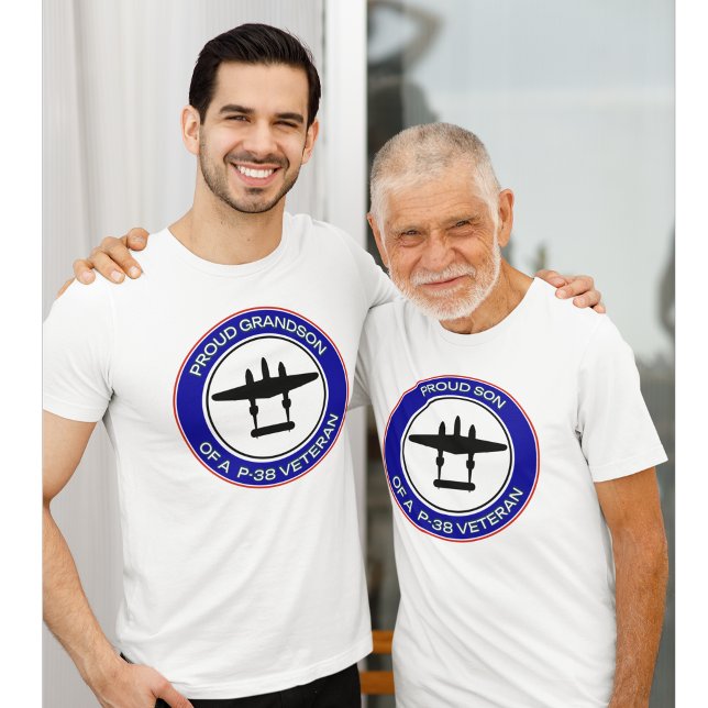 Proud Son of a P-38 Veteran T-Shirt (Von Creator hochgeladen)