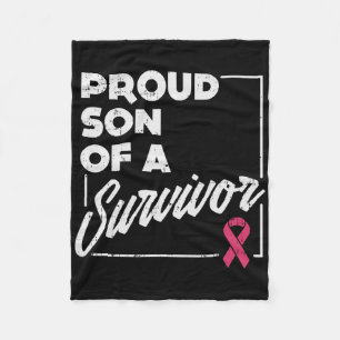 Proud Son of Survivor Breast Cancer Support Gesche Fleecedecke