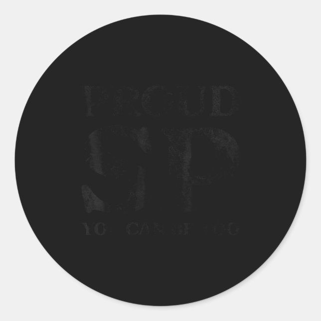 Proud Sp Anti Scientology Funny Quote Idea  Runder Aufkleber (Vorderseite)