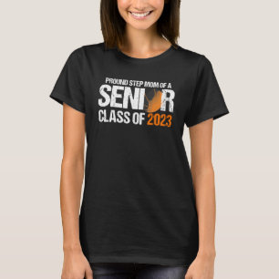 Proud Step Mama der Senior Class of 2023 Basketbal T-Shirt