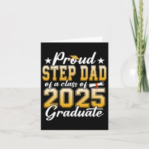 Proud Step Vater einer CL von 2025 Graduate Senior Karte