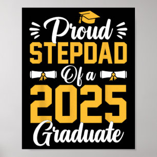 Proud Step Vater einer CL von 2025 Graduate Senior Poster