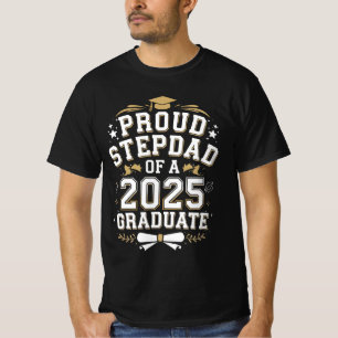 Proud Step Vater eines 2025 Graduate Abschluss T-Shirt