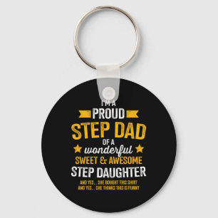 Proud Step Vater Phantastisch Step Töchter Väter D Schlüsselanhänger
